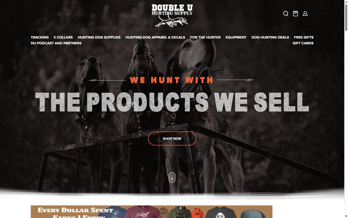 Double U Hunting Supply website built by Chicago Web